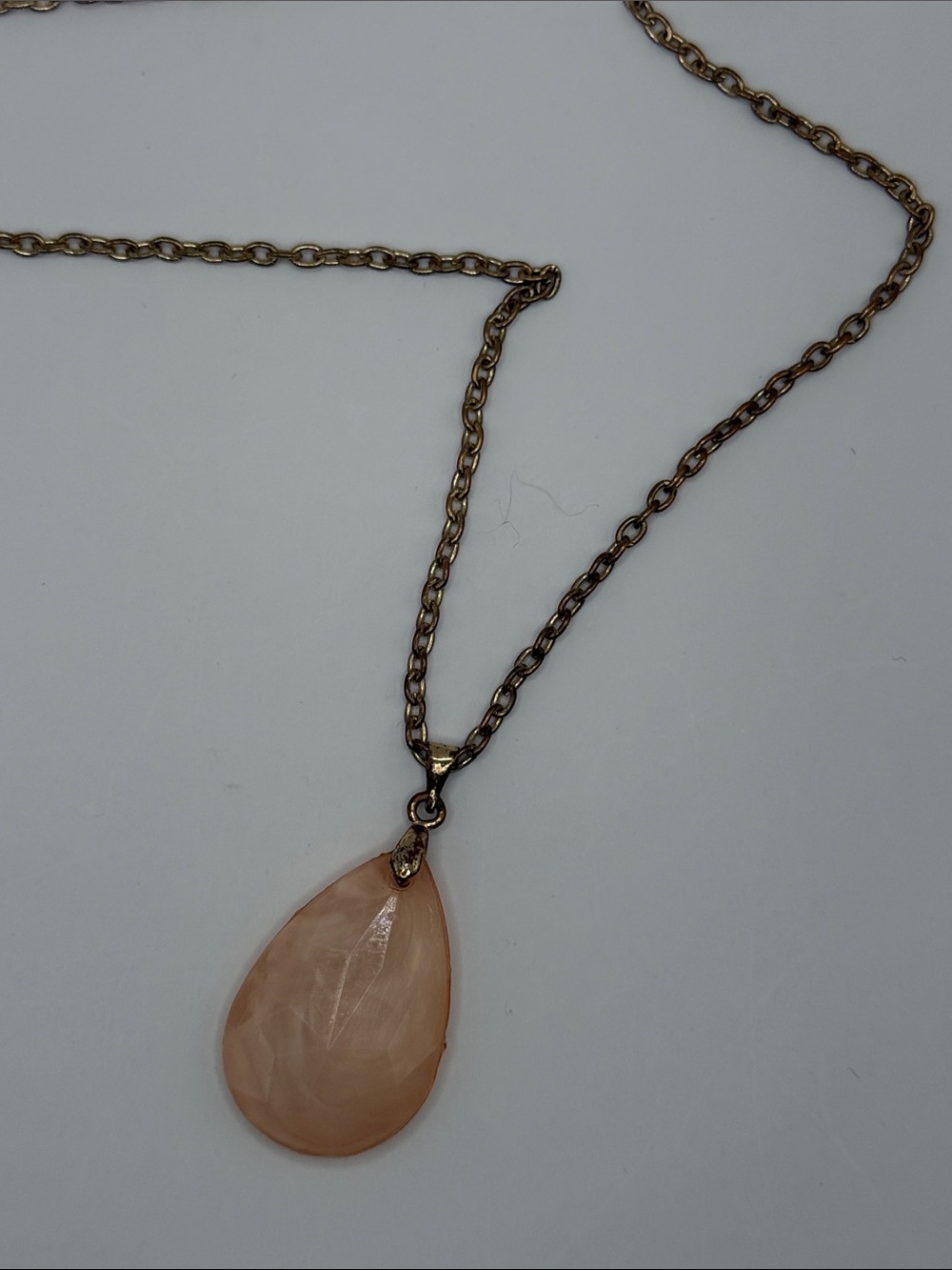 Kohl's Pink Teardrop Pendant Necklace
